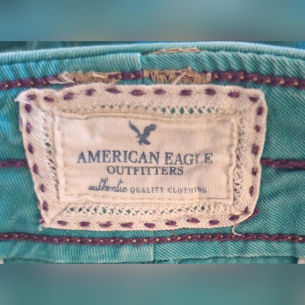 American Eagle Vintage Low Rise Y2K Shorts Sz 6 *D7 - Picture 2 of 5